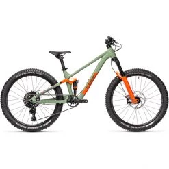 VTT enfant Soldes -VTT enfant Soldes cube stereo 240 pro kinder olivenorange 3